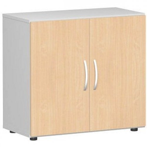 geramöbel Aktenschrank Flex, S-382100-BL hellgrau, buche 1 Fachboden 80,0 x 42,0 x 75,2 cm