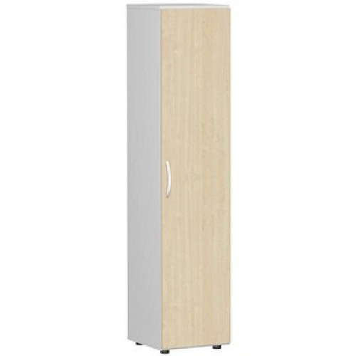 geramöbel Aktenschrank Flex, S-345100-AL lichtgrau, ahorn 4 Fachböden 40,0 x 42,0 x 180,8 cm