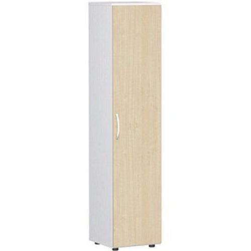 geramöbel Aktenschrank Flex, S-345100-AW weiß, ahorn 4 Fachböden 40,0 x 42,0 x 180,8 cm