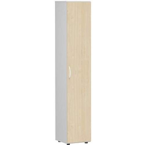 geramöbel Aktenschrank Flex, S-346100-AL lichtgrau, ahorn 5 Fachböden 40,0 x 42,0 x 216,0 cm