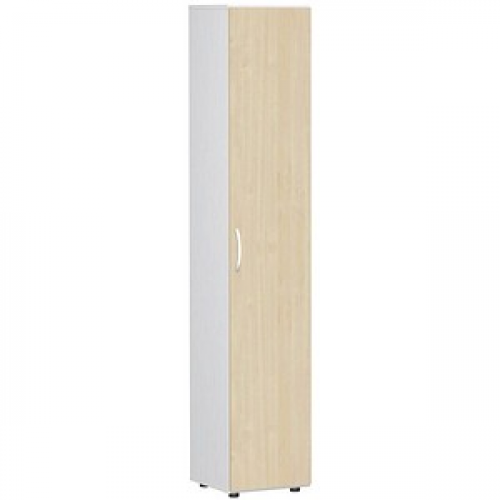 geramöbel Aktenschrank Flex, S-346100-AW weiß, ahorn 5 Fachböden 40,0 x 42,0 x 216,0 cm