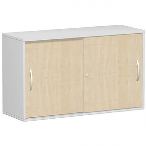 geramöbel Schiebetürenschrank Flex, S-312153-AL lichtgrau, ahorn 1 Fachboden 120,0 x 42,5 x 72,0 cm