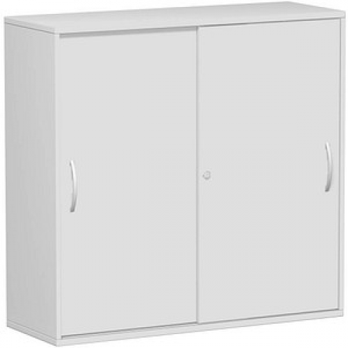 geramöbel Schiebetürenschrank Flex, S-312353-LL lichtgrau 2 Fachböden 120,0 x 42,5 x 118,2 cm