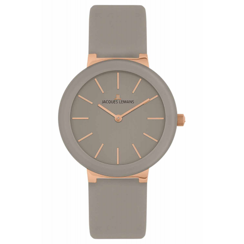 Jacques Lemans 42-9G Damenuhr Monaco Roségoldfarben/Taupe