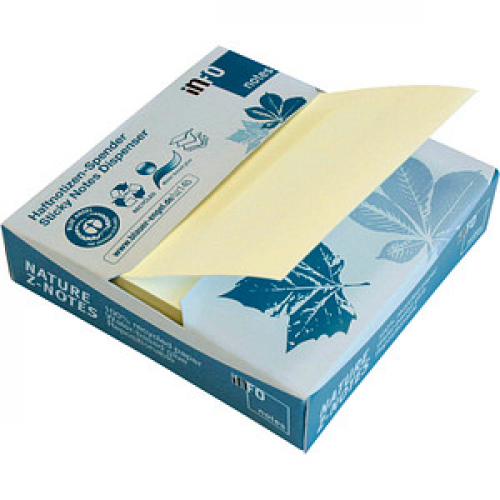 inFO Z-Notes Recycling Haftnotizen gelb 1 Pack