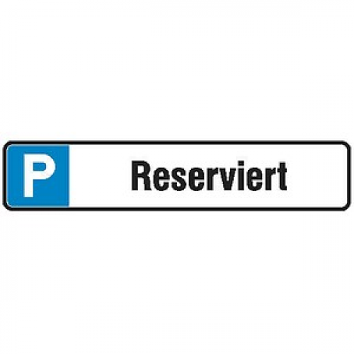 SafetyMarking® Hinweisschild "P Reserviert" rechteckig 52,0 x 11,0 cm