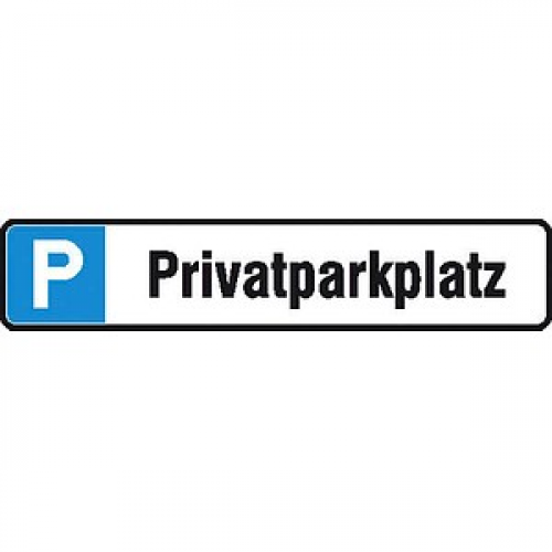 SafetyMarking® Hinweisschild "P Privatparkplatz" rechteckig 52,0 x 11,0 cm