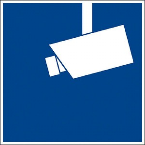 SafetyMarking® Hinweisaufkleber "Hinweis Videoüberwachung" quadratisch 10,0 x 10,0 cm