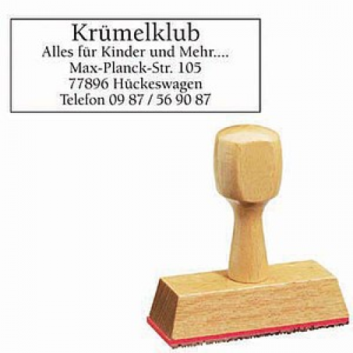 Textstempel, individualisierbar ohne Logo