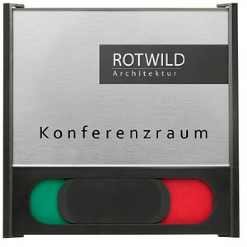 SignSystems® Türschild BOX Kunststoff schwarz 15,0 x 10,0 cm