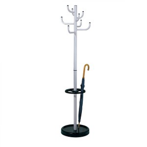 Kerkmann Kleiderständer Sierra 30609814 silber Metall 8 Haken 45,0 x 174,0 cm