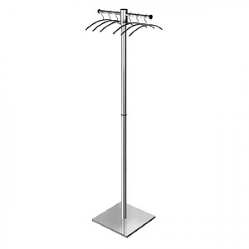 Kerkmann Kleiderständer G 12 E 30690681 silber Metall 2 Haken 51,0 x 168,0 cm