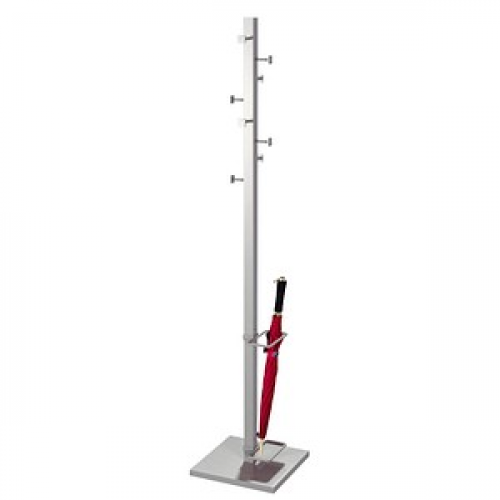 Kerkmann Kleiderständer Slim Line 30622314 silber Metall 8 Haken 31,0 x 175,0 cm