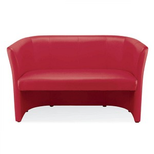 Nowy Styl 2-Sitzer Sofa Club Duo rot Kunstleder