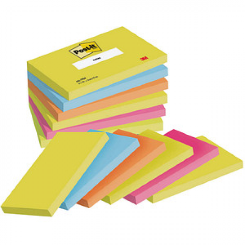 Post-it® Energetic Collection Haftnotizen 655TFEN farbsortiert 6 Blöcke