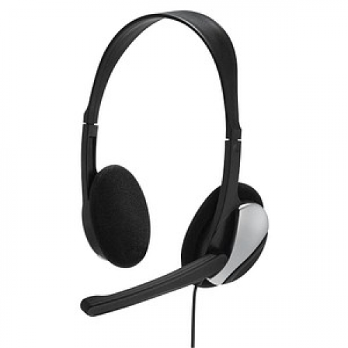 hama HS-P100 Headset schwarz,silber