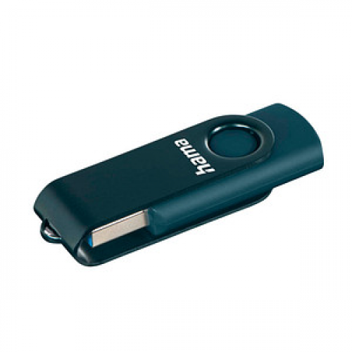 hama USB-Stick Rotate petrolblau 32 GB