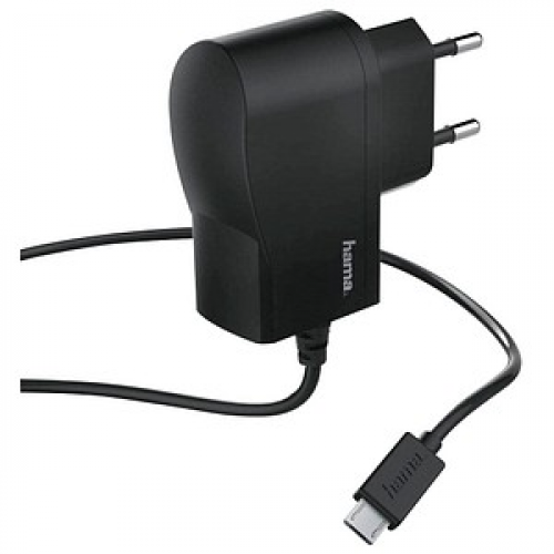 hama Ladekabel mit Adapter schwarz 1,0 m, 5 Watt