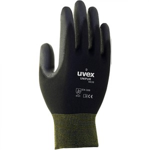 uvex unisex Arbeitshandschuhe Unipur 6639 schwarz Größe 9 1 Paar