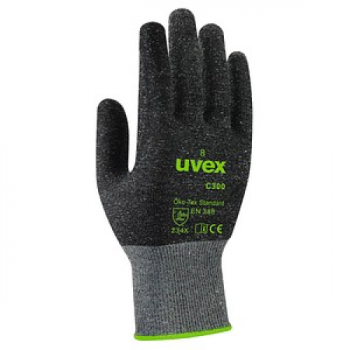 uvex unisex Schnittschutzhandschuhe C300 dry anthrazit Größe 7 1 Paar