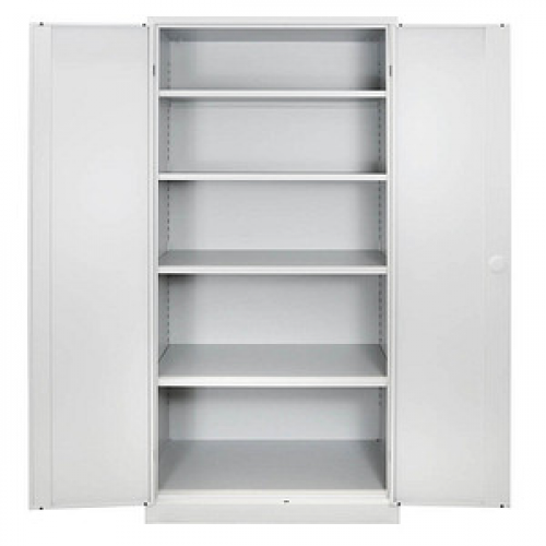 ADB Stahlschrank 40752 lichtgrau 92,0 x 60,0 x 195,0 cm, aufgebaut