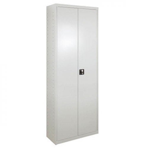 ADB Stahlschrank 40828 lichtgrau 71,0 x 30,0 x 195,0 cm, aufgebaut