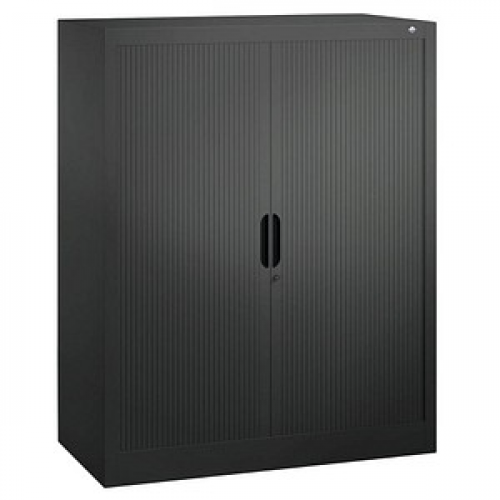 CP Omnispace Rollladenschrank schwarzgrau 2 Fachböden 100,0 x 42,0 x 123,0 cm