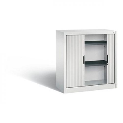 CP Omnispace Rollladenschrank lichtgrau 2 Fachböden 100,0 x 42,0 x 103,0 cm