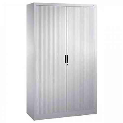 CP Omnispace Rollladenschrank silber 4 Fachböden 120,0 x 42,0 x 198,0 cm