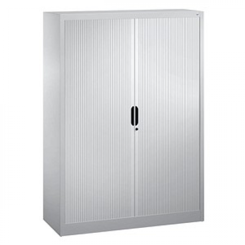 CP Omnispace Rollladenschrank silber 3 Fachböden 120,0 x 42,0 x 166,0 cm