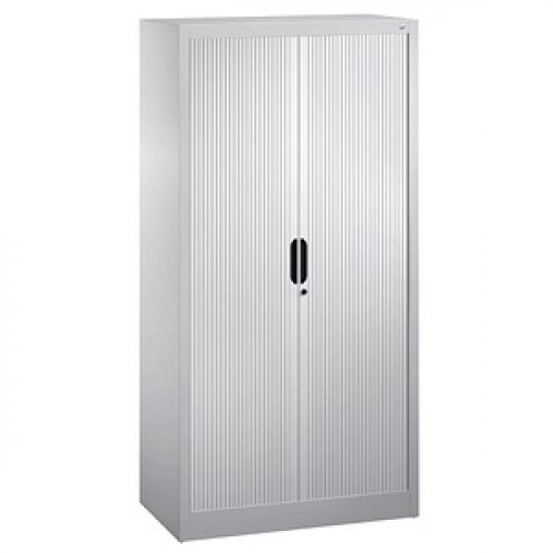 CP Omnispace Rollladenschrank silber 3 Fachböden 80,0 x 42,0 x 166,0 cm