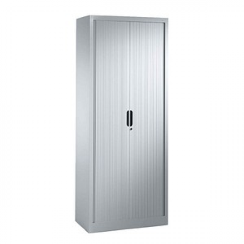 CP Omnispace Rollladenschrank silber 4 Fachböden 80,0 x 42,0 x 198,0 cm