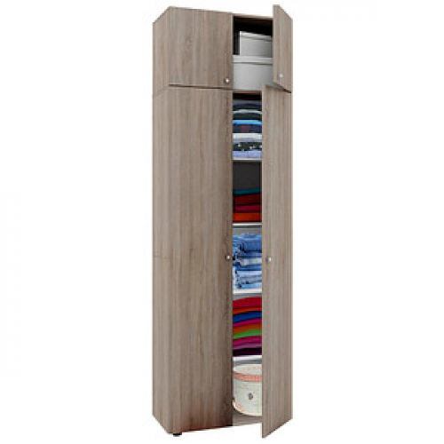 VCM my office Aktenschrank Vandol, 912193 sonoma-eiche 4 Fachböden 70,0 x 40,0 x 218,0 cm