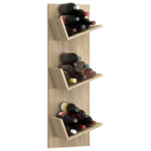 VCM my home Weinregal Vinosi sonoma-eiche 33,0 x 25,6 x 106,5 cm