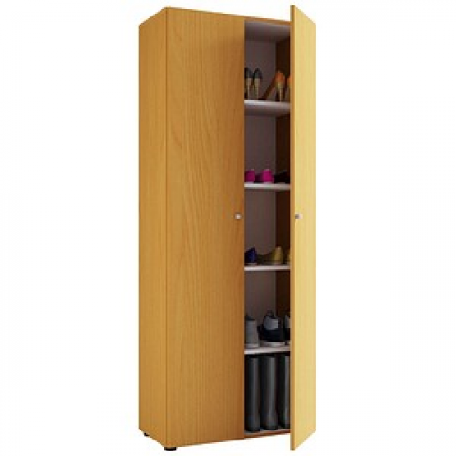 VCM my home Schuhschrank Vandol I, 913067 buche 4 Fachböden 71,0 x 37,0 x 180,0 cm