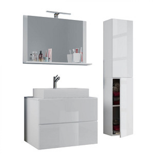 VCM my bath Badmöbel-Set Lendas L 915207 weiß 94,0 x 46,0 x 150,0 cm