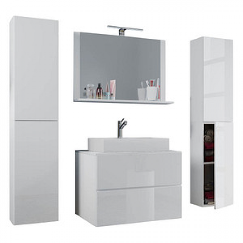 VCM my bath Badmöbel-Set Lendas XL 915216 weiß 147,0 x 52,0 x 150,0 cm