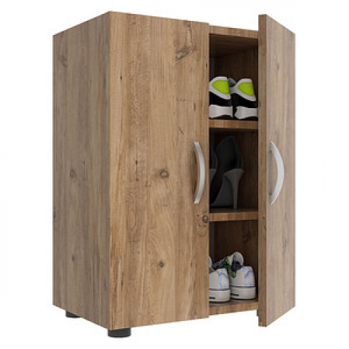 VCM my home Schuhschrank Ulas, 918420 eiche 49,0 x 34,0 x 74,0 cm