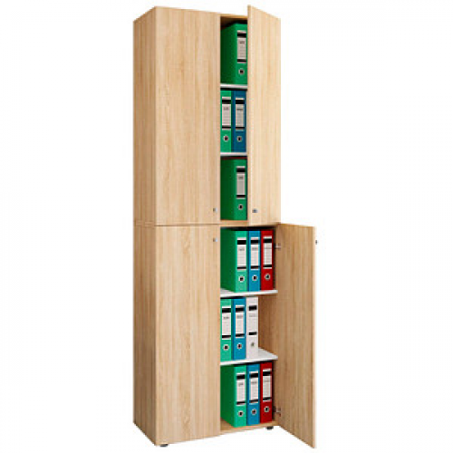 VCM my office Aktenschrank 2XL Lona, 919111 sonoma-eiche 4 Fachböden 70,0 x 39,0 x 220,0 cm