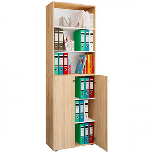 VCM my office Regalschrank 2XL Lona, 919150 sonoma-eiche 70,2 x 39,0 x 220,0 cm