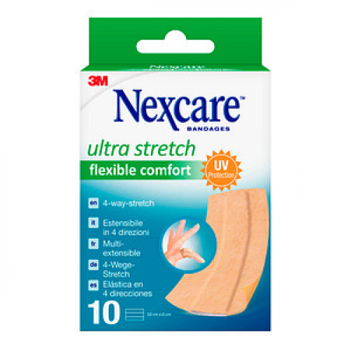 Nexcare™ Pflaster Ultra Stretch Flexible Comfort N1170BNEW beige 6,0 x 10,0 cm, 10 St.