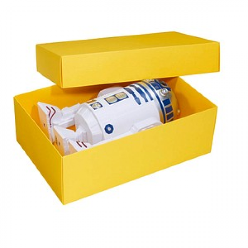 3 BUNTBOX M Geschenkboxen 1,1 l gelb 17,0 x 11,0 x 6,0 cm