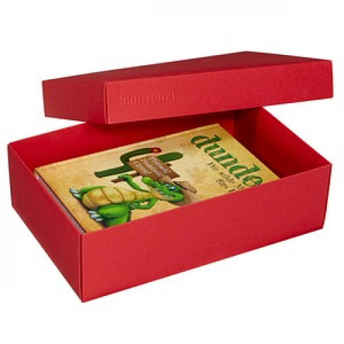 2 BUNTBOX L Geschenkboxen 3,6 l rot 26,6 x 17,2 x 7,8 cm