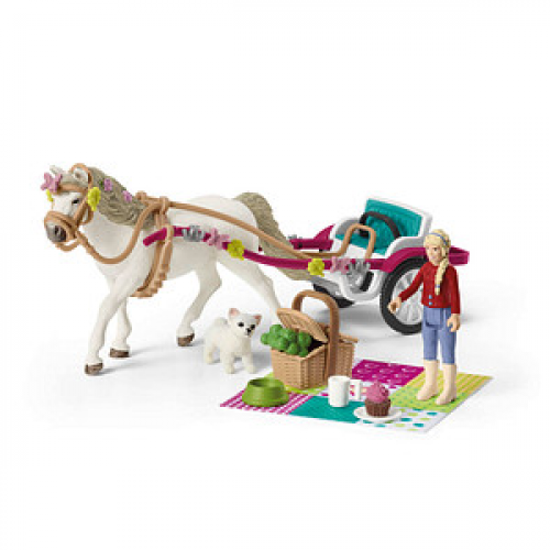 Schleich® Horse Club 42467 Kutsche für Pferdeshow Spielfiguren-Set