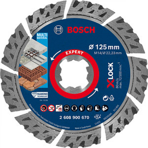 BOSCH Diamant-Trennscheibe EXPERT MultiMaterial X-LOCK