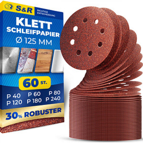 S&R Schleifblatt-Set 60-teilig