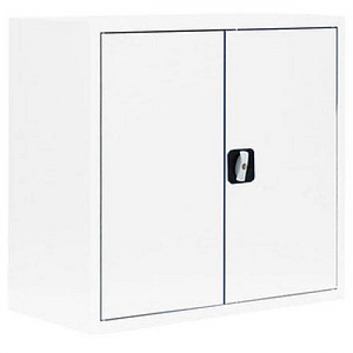 LÜLLMANN Stahlschrank 530307 signalweiß 80,0 x 38,3 x 75,0 cm, aufgebaut