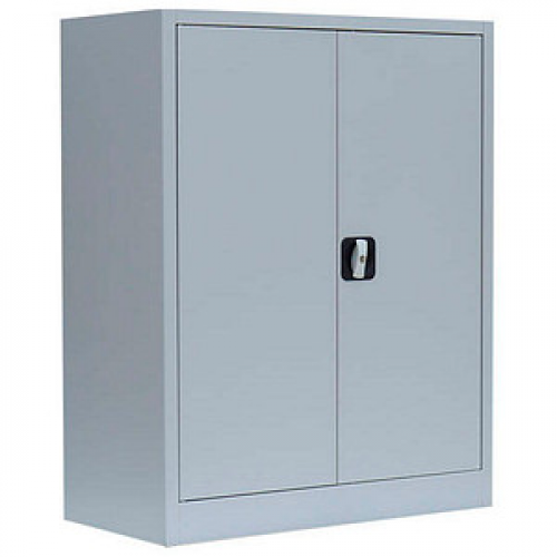 LÜLLMANN Stahlschrank 530310 lichtgrau 80,0 x 38,3 x 100,0 cm, aufgebaut