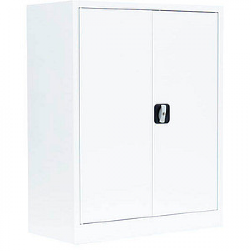 LÜLLMANN Stahlschrank 530317 signalweiß 80,0 x 38,3 x 100,0 cm, aufgebaut