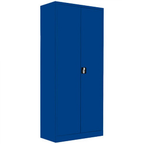 LÜLLMANN Stahlschrank 530333 enzianblau 80,0 x 38,3 x 180,0 cm, aufgebaut